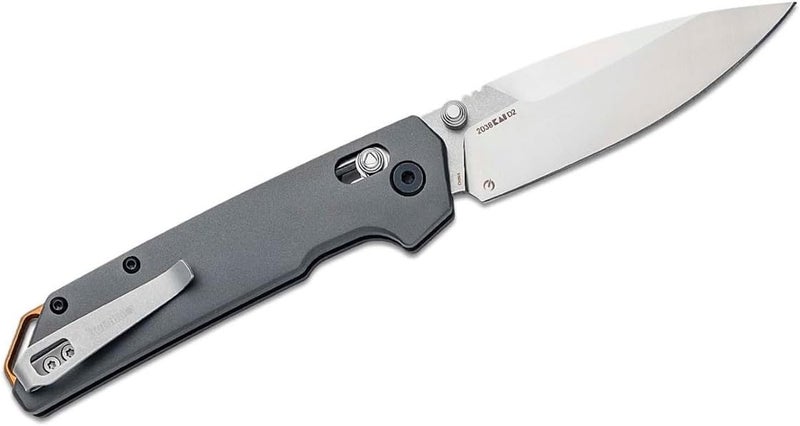Kershaw Iridium Reverse Tanto Folding Pocket Knife, Sleek 3.4 inch D2 Steel Blade, DuraLock Locking Mechanism, Aluminum Handle, Designed in the USA - Image 2